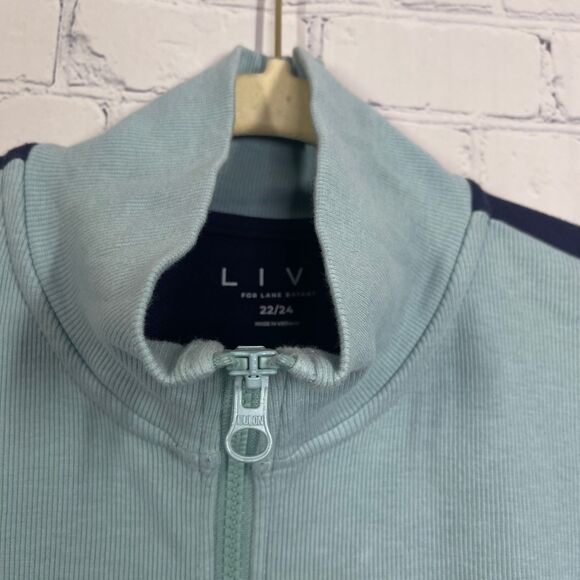 Livi By Lane Bryant 1/4 Zip Sweatshirt Women’s Plus 22 Colorblock Athleisure Gym - Picture 4 of 10